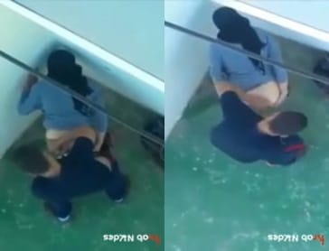 مش قادر يستحمل الهيجان ذنق خطيبه ورا الكافية بينيكها