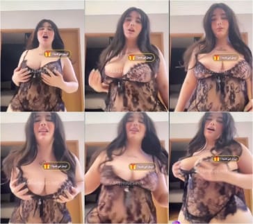 انجي خوري شرموطة سوريا بقميص النوم الشفاف بتقفش في بزازها